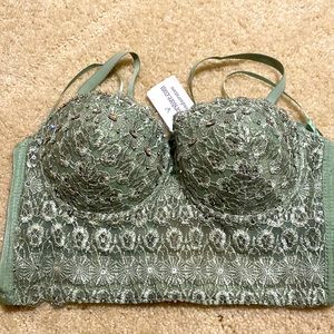 Windsor Green Corset Top/ Never Worn